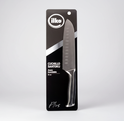 Cuchillo SANTOKU 18cms CHEF PLUS ILKO - Be-eme Tienda Online