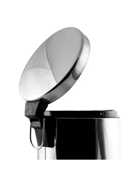 Papelera con pedal Acero Inoxidable gris 20 lts