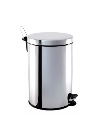 Papelera con pedal Acero Inoxidable gris 20 lts