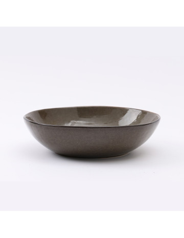 Bowl ceramica puntitos marron 21 cm