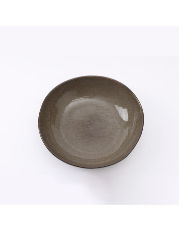 Bowl ceramica puntitos marron 21 cm 2