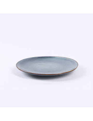 Plato ceramica glaze azul 21 cm 2