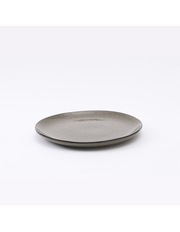 Plato ceramica Alseseca marron 21 cm 2