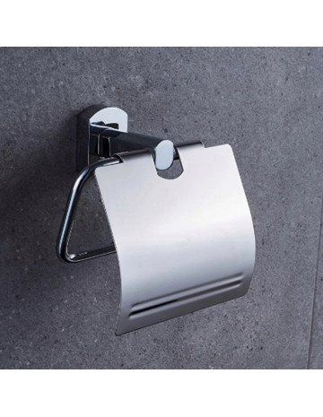 Porta rollo papel higiénico cromado 2