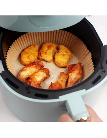 Molde papel freidora de aire descartable pack 100 uni 20 cm 2