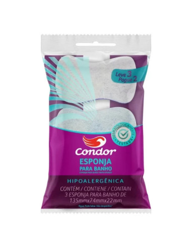 Esponja con fibra set x3 CONDOR