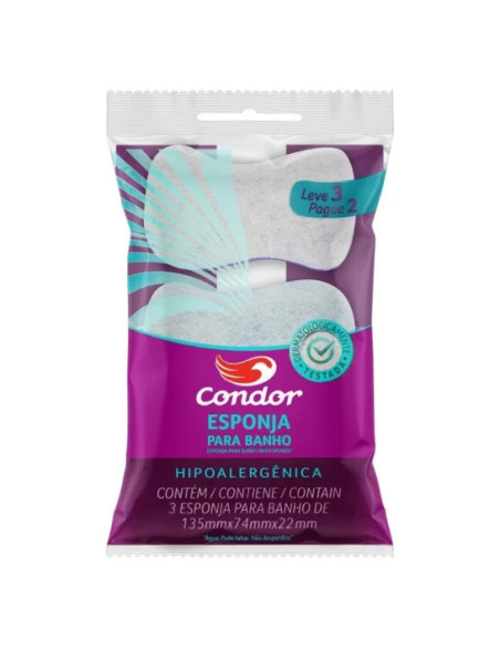 Esponja con fibra set x3 CONDOR