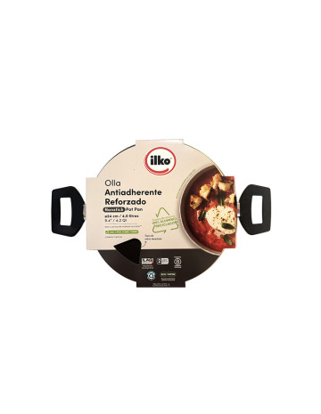 Olla con tapa Every Day 24 cm Aluminio Antiadherente ILKO