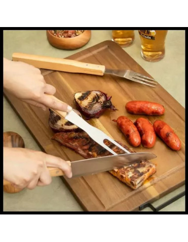 Set Asador 2 Piezas en Estuche