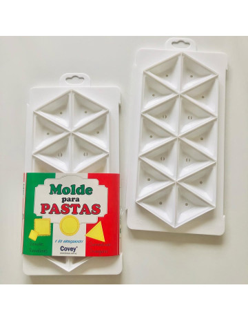Molde plastico triangular 14 cavidades 29x14x2.5 cm