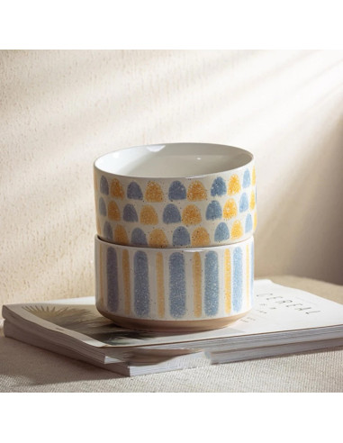 Bowl recto ceramica diseños 13,8x7,4 cm