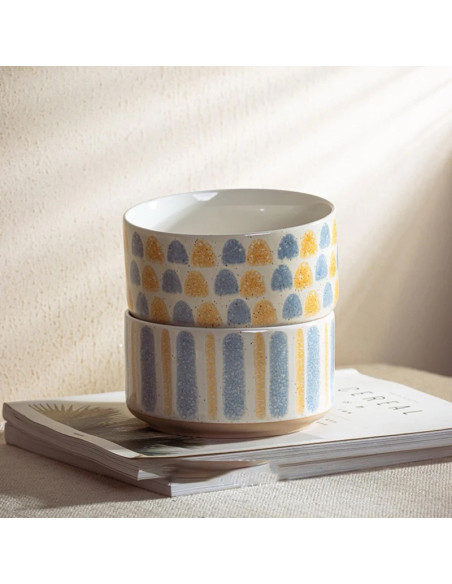 Bowl recto ceramica diseños 13,8x7,4 cm