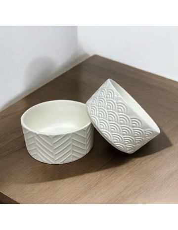 Bowl ceramica recto new bone blanco 10x5,4 cm 2