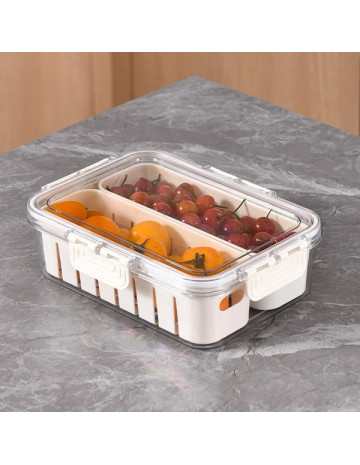 Hermetico organizador acrílico 24x17x7cm