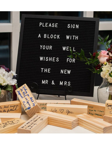 Pizarra con numeros y letras negra 25x25 cm