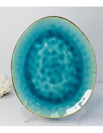 Plato ceramica ovalado BRUMA 28x24 cm