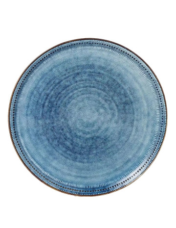 Plato de mesa ceramica Marino azul 27 cm