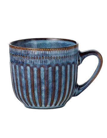 Taza ceramica Marino azul 8,5x9,5 cm