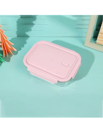 Hermetico cuadrado vidrio borosilicato 1040 ml 2