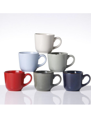 Taza ceramica lisa colores surtidos 300 ml