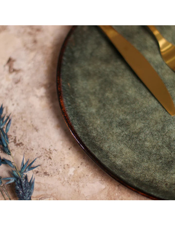 Plato llano ceramica TERRA 28 cm 2