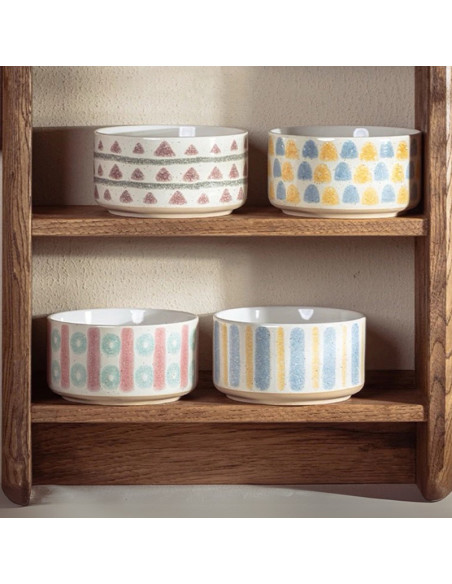 Bowl recto ceramica diseños 13,8x7,4 cm