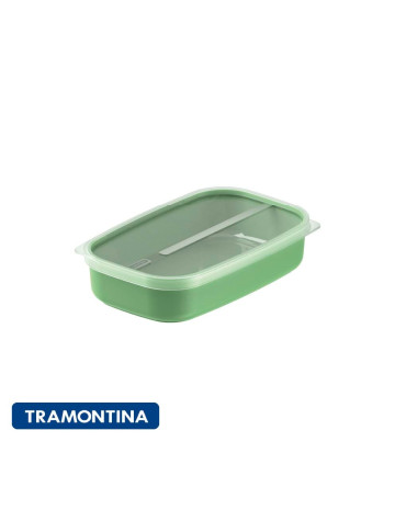 Hermetico rectangular tramontina verde 1,7 lts 2