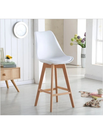 Taburete Butaca alta eames acolchonada