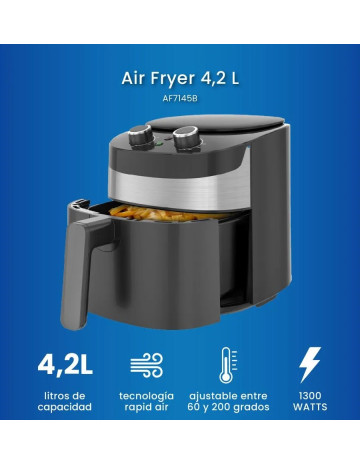 Freidora de aire Daewoo 4.2lts 1300w Negra 2