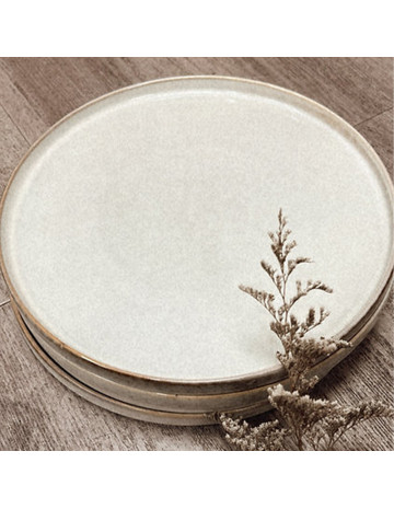 Plato ceramica beige Valencia 26 cm 2