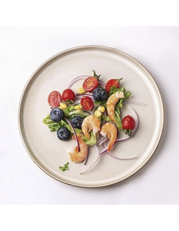 Plato ceramica beige Valencia 26 cm