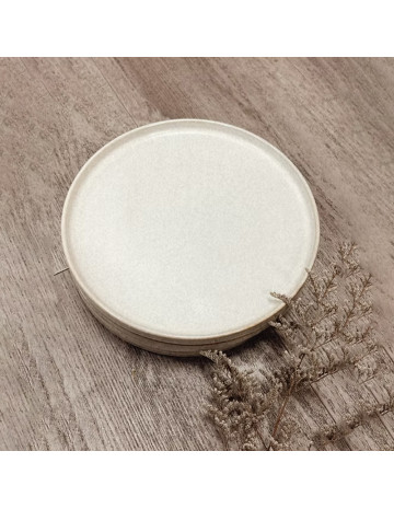 Plato ceramica beige Valencia 19 cm 2