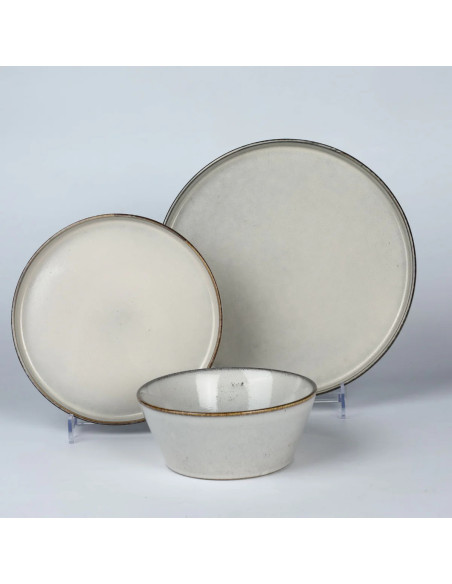 Bowl ceramica beige Valencia 14,8 cm