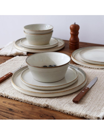 Bowl ceramica beige Valencia 14,8 cm 2