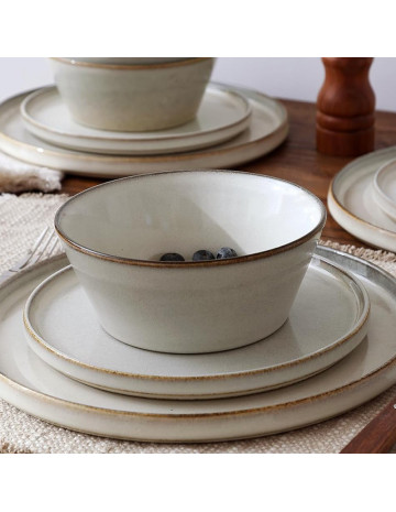 Bowl ceramica beige Valencia 14,8 cm