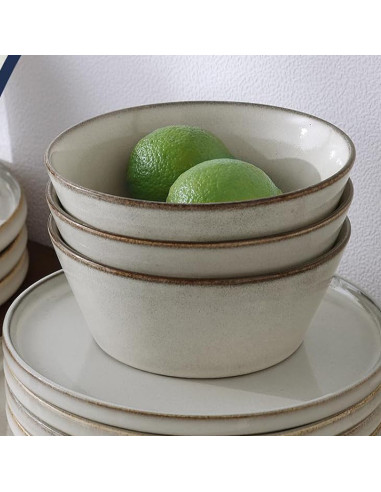 Bowl ceramica beige Valencia 14,8 cm