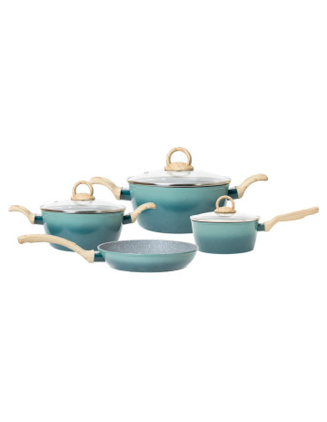 Batería Antiadherente 7 piezas Granito Sea Ilko