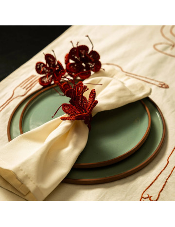 Plato cerámica Verde Opaco 21cm 2