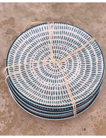 Plato de Cerámica Azul Sakura 26cm