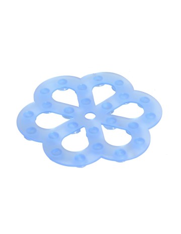 Apliques antideslizante flor para bañera o ducha 6 pzas
