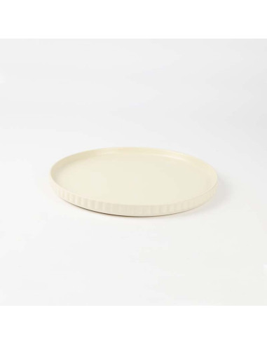 Plato cerámica beige Line 20cm