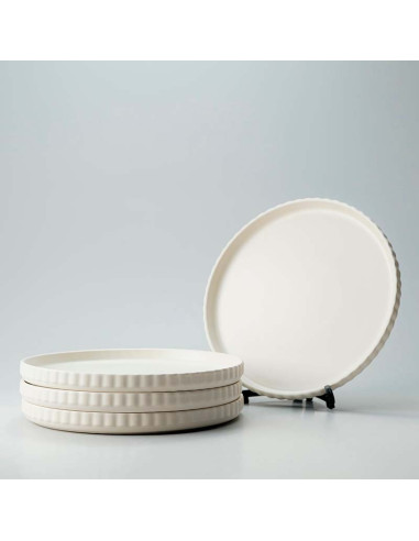 Plato cerámica beige Line 20cm