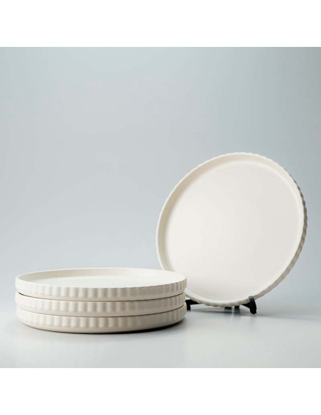 Plato cerámica beige Line 20cm