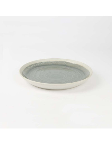 Plato cerámica Ceniza 27cm 2