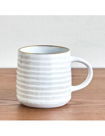 Taza de cerámica rústica 300ml 2