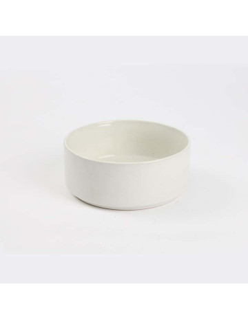 Bowl recto de cerámica blanco liso 15cm