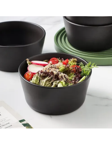 Bowl cerámica negro liso 15x7,5 2