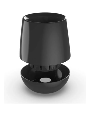 Maceta Negra Uovo Autorriego Grande 2