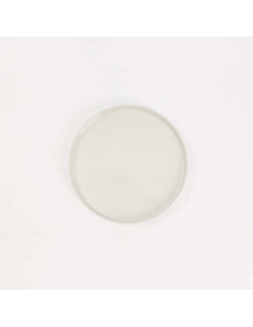 Plato de cerámica blanco 20cm