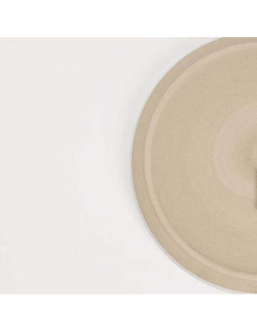 Plato cerámica blanco liso 20 cm 2